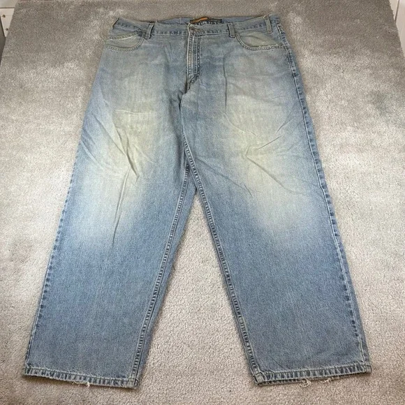 Vintage 90s Levis SilverTab Baggy Jeans Men 40x30 Light Blue Relaxed Fit Y2K