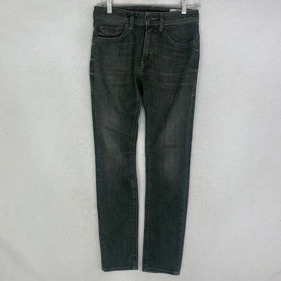 Diesel Thommer-SP Jeans Mens 27x30 Dark Gray Excellent Slim Skinny Stretch 0890E