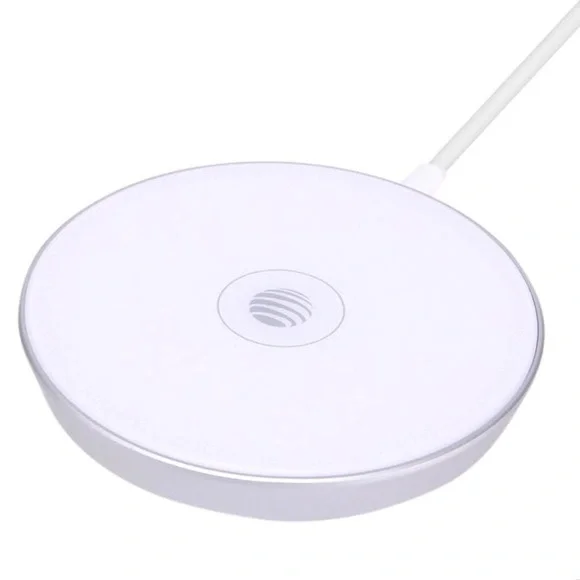 White Circular Wireless Charger
