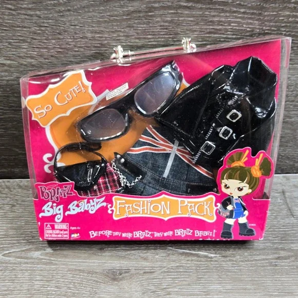 Bratz‎ Big Babyz Pretty N Punk Fashion Pack MGA 304890 Outfit Sunglasses Handbag