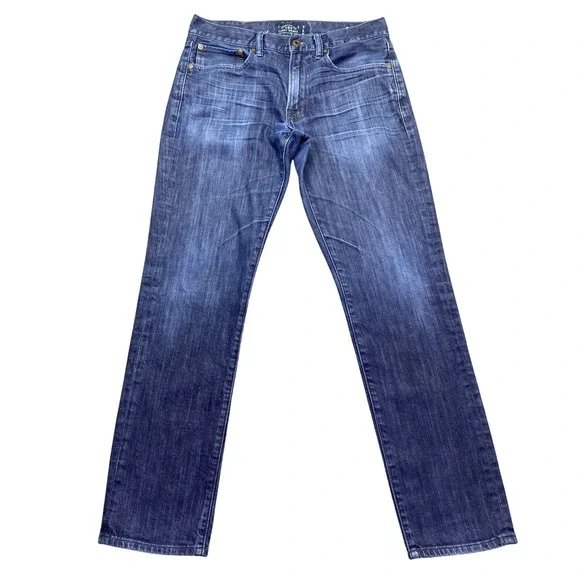 Lucky Brand 121 Heritage Slim Jeans Mens 29x30 Dark Wash Candiani Denim 7M12119