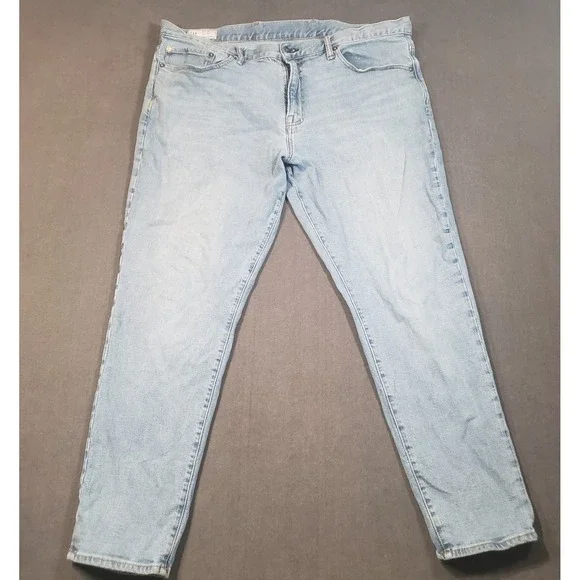 Gap Slim Fit Jeans Mens 40x30 Light Wash Stretch Denim Pants