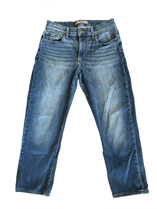 Joe's Jeans Brixton Caz Cropped Straight Leg‎ Jeans Blue Size 29