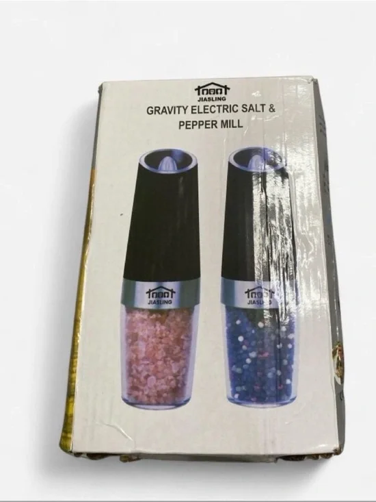 Jiasling Gravity Electric Salt & Pepper Mill - Black