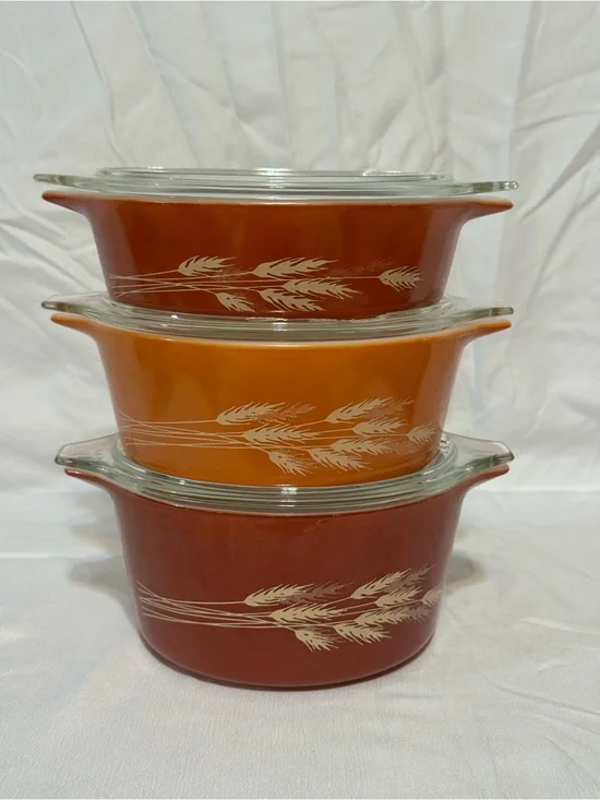 Pyrex Autumn Harvest Casserole Set