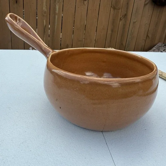 RUSSEL WRIGHT Iroquois Casual China Cookware Sauce‎ Pan Pot Brown Topaz