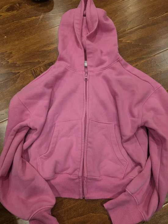 The Children's Place Pink Zip Hoodie 7/8 EUC