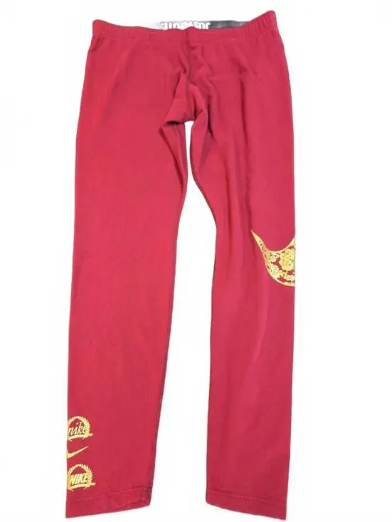 Nike Sportswear Leg-A-See Women's Red  Leggings Size XL