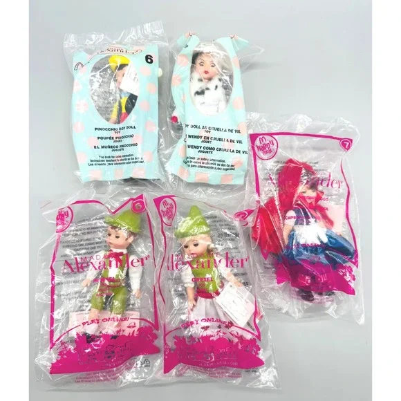 Madame Alexander‎ McDonalds Happy Meal Dolls Lot of 5 Disney Fairytale Cruella