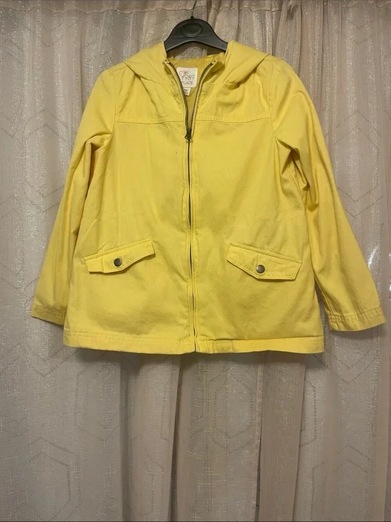 The Children's Place Sunny Yellow Hooded Zip Up Jacket w/Pockets