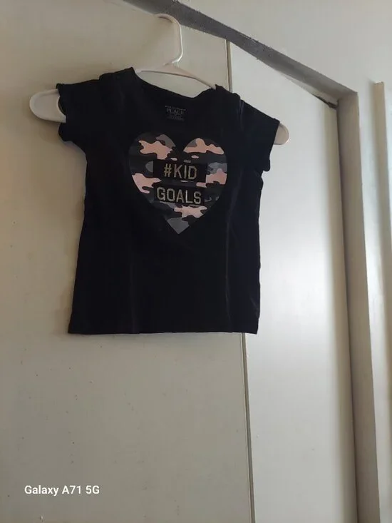 The Children's Place Black Camo /Goals Graphic Tee