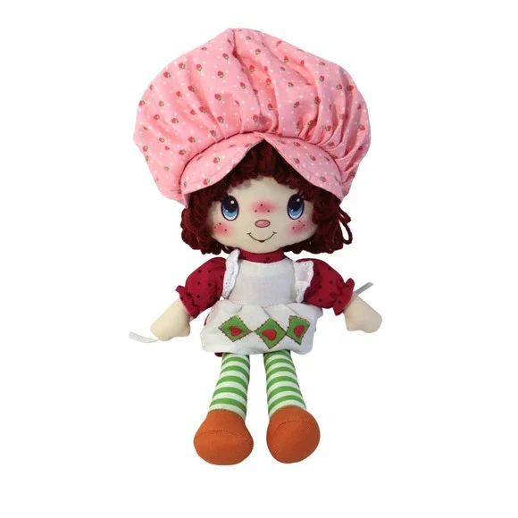 Strawberry Shortcake Rag Doll Basic Fun Plush Pink Hat Polka Dot Dress 2021
