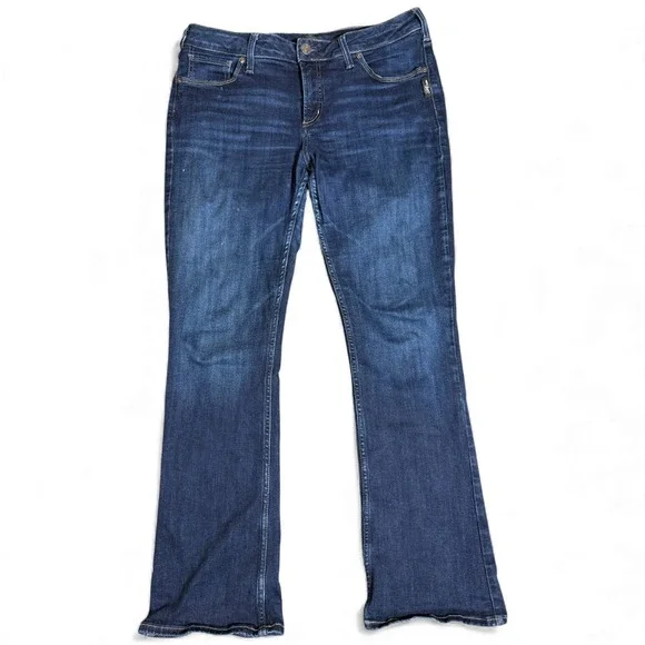 Silver Co. Avery Slim Bootcut Jeans‎ Womens 32x31 Blue Denim Dark Wash Outdoor