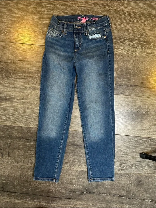 The Children’s Place Girls' Dark Blue Straight Stretch Jeans