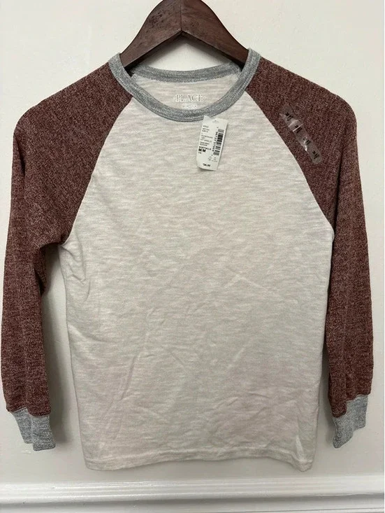 The Children’s Place Boys Raglan Long Sleeve Shirt Size 7/8 NWT