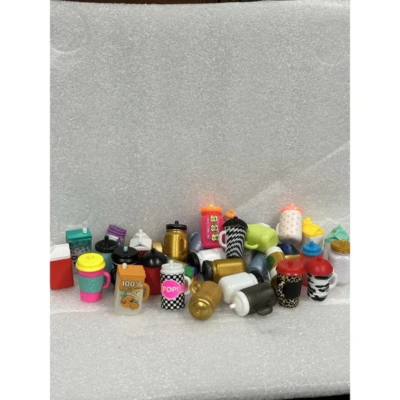 L.O.L. Surprise! Lot Bottles Accessories Dolls Juice Water Soda Lot of 35 Pieces