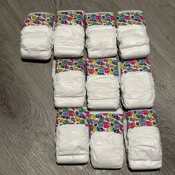 Baby Alive Little Toy Doll‎ Diapers Hasbro Lot of 10
