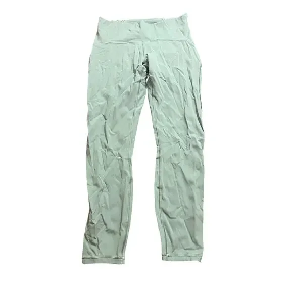 Lululemon Wunder Train‎ High Rise Tights Leggings Green Womens Size 8