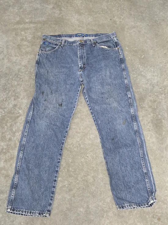 Dale Earnhardt Sr. Wrangler Light Washed Relaxed Jeans Distressed Vintage