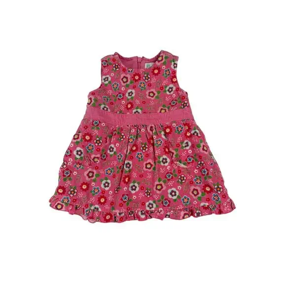 Vintage The Children's Place Baby Corduroy Floral Dress 3-6 months
