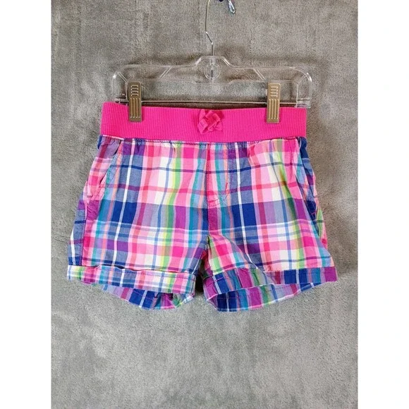 Children's Place Girls Plaid Casual Shorts 6X/7 Excellent