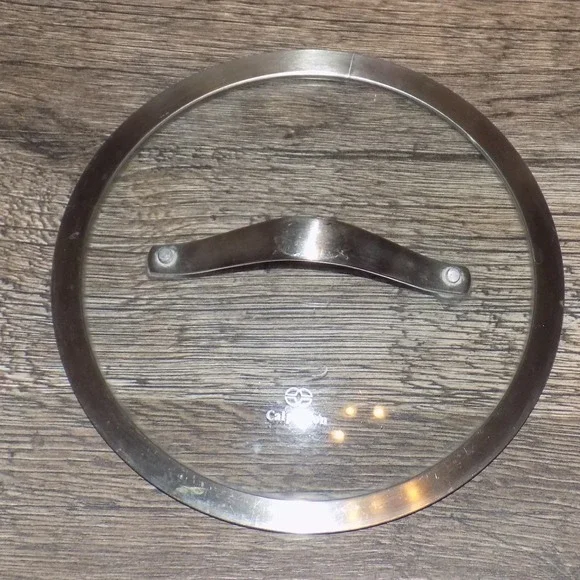 Calphalon Glass Lid Replacement 8 Inch Clear Good Stainless Steel Rim‎ Handle