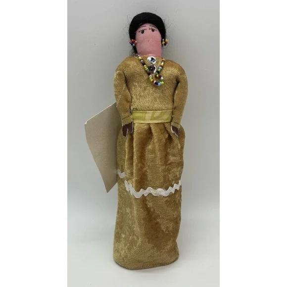 Handmade Navajo Doll By Fredrick Jim Navajo Signed‎ Certificate Authenticity