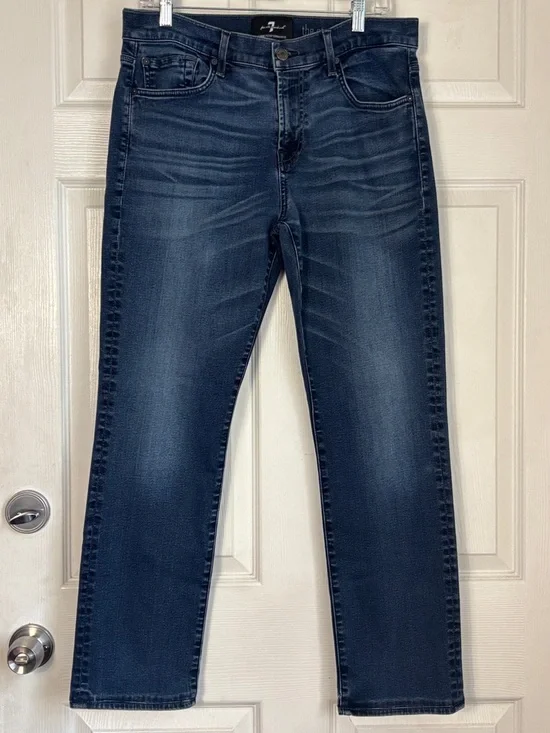 7 For All Mankind Men's The Straight Luxe Performance Jeans Size 33
