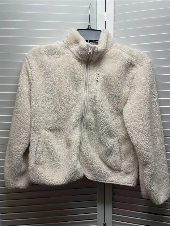 The Children's Place Cream Sherpa Zip-Up Jacket