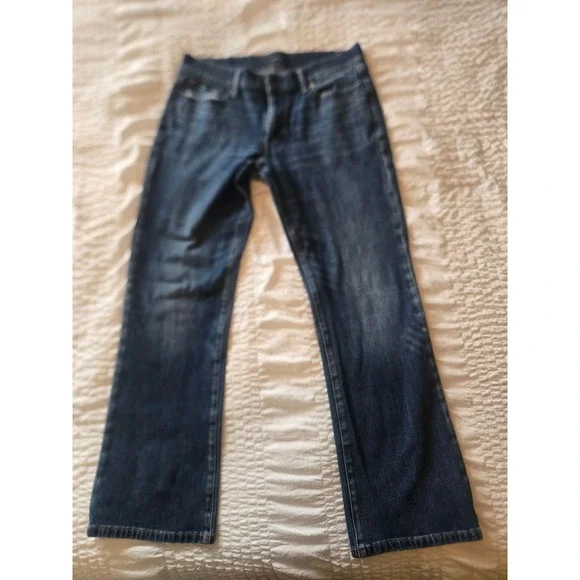 Lucky Brand Mens Blue Straight Leg Denim Jeans Classic‎ Wash Casual Pants