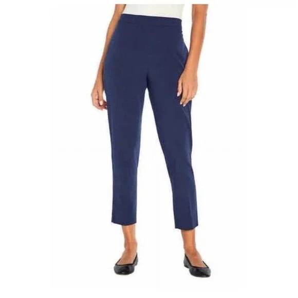 Banana Republic Pull-on Ankle Pant Size 4 Navy Casual Office Trousers Womens