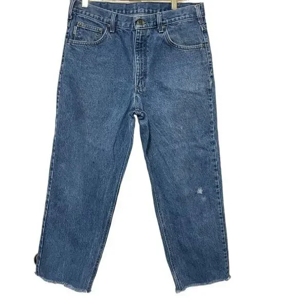 Carhartt‎ Classic Fit 5 Pocket Blue Jeans Men's SZ 32 Denim Streetwear