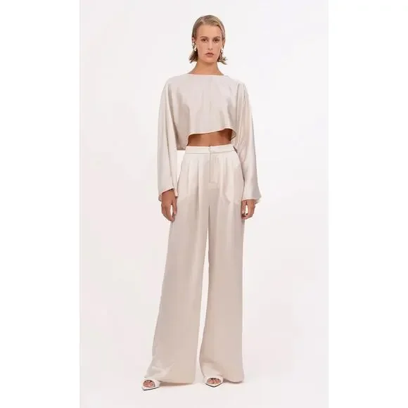 NONCHALANT THE LABEL Paris Pant Champagne XL