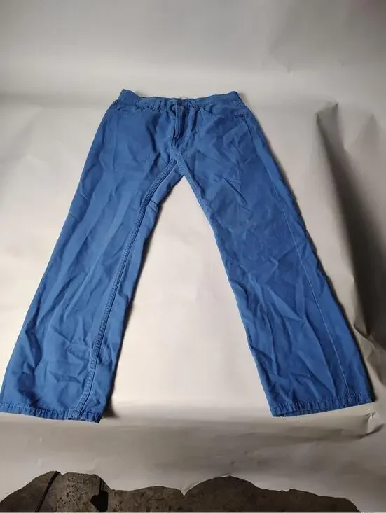 Levis 505 Jeans 28x28 Mens Blue Regular Straight Cotton Chino Trousers Denim