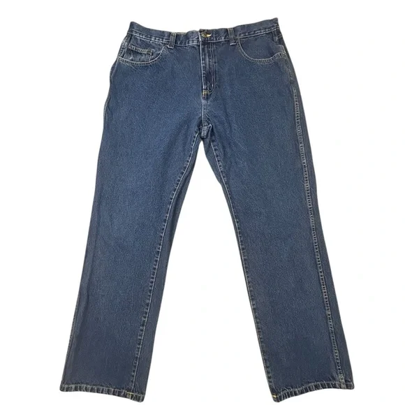 Redhead Men’s Relaxed Fit Straight Leg Jeans 40x34 Classic‎ Wash