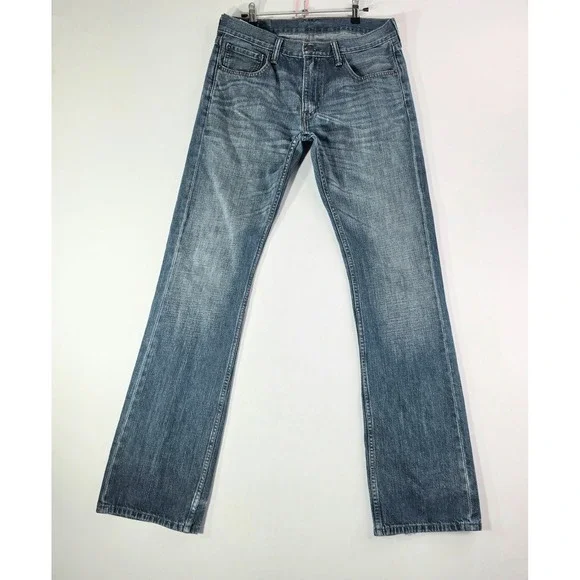 Levi Strauss Co 527 Men's Slim Bootcut Jeans Size 33x34 Medium Wash Blue Western