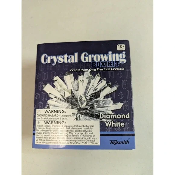 Toysmith Crystal Growing Box Kit Diamond‎ White Science Experiment 10+ Years