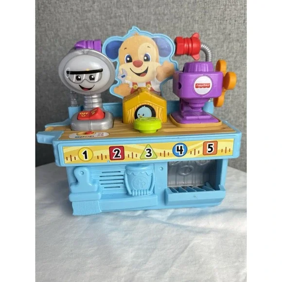 Fisher-Price Laugh And‎ Learn Busy Learning Tool Bench Toy - WORKS!