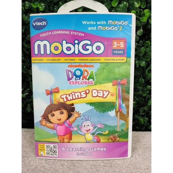 VTech MobiGo Dora the Explorer Twins‎ Day Learning Game Software VT3405 New