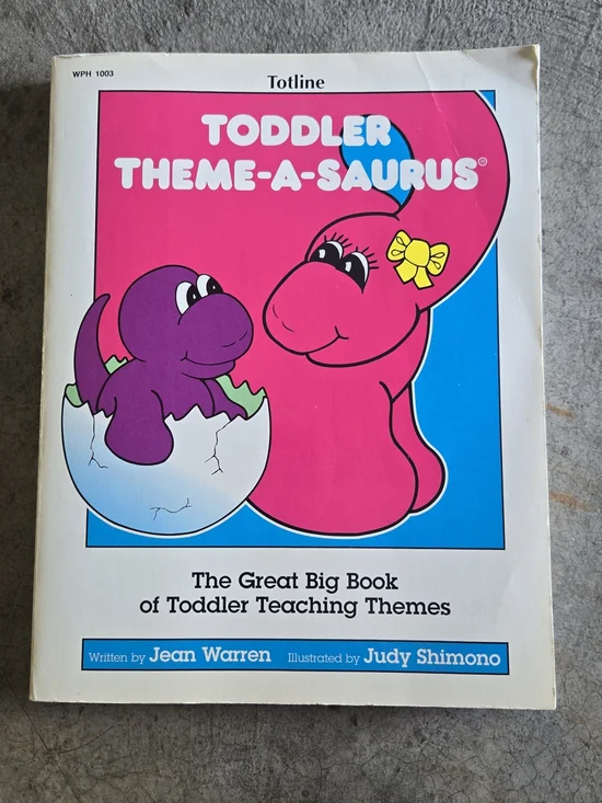 2 For $15 Vintage Toddler Theme-A-Saurus Activity Book