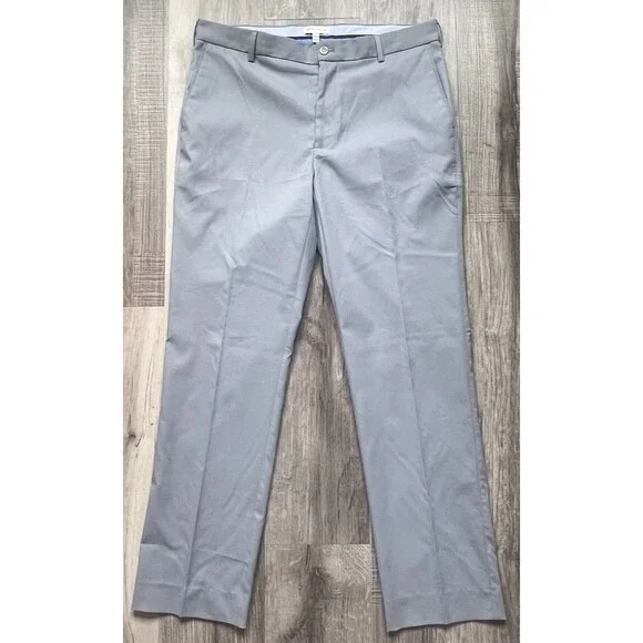 Peter Millar Men's *33 X 30* Light Gray Crown Sport Raleigh Performance Trouser