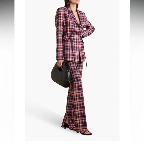 Rebecca Vallance ryder check twill plaid Pant
