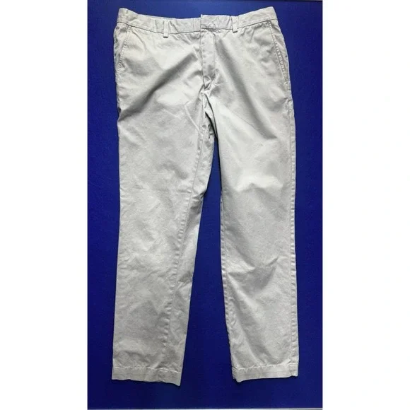 Banana Republic Men's Beige Aiden Chino Pants Size 34x34, Preppy, Slim fit