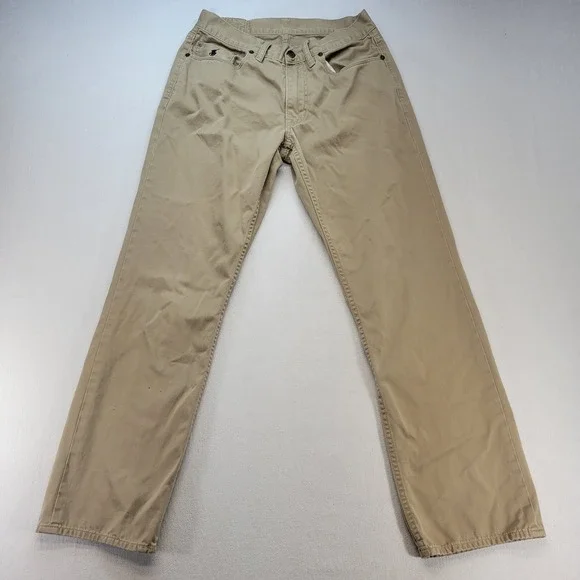 Polo Ralph Lauren Pants Mens 30x30 Tan Khaki Authentic Dungarees Straight Chino