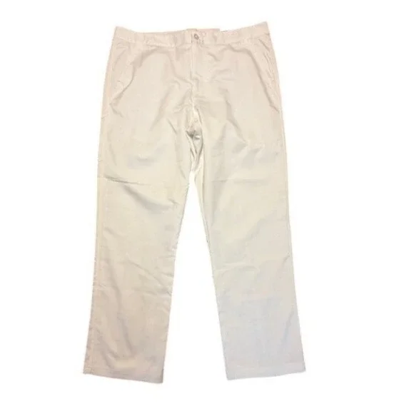 Fila Sport Mens Golf Pants‎ White Straight Leg Performance Trousers 36x30