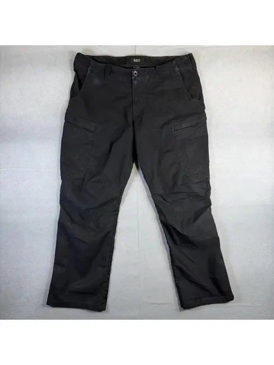 5.11 Tactical Apex Pants Mens 40x30 Black Cargo Stretch Zip Pocket Active Duty