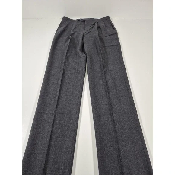 VTG Sansabelt Dress Pants Mens 34x36 Gray Wool Pleated Straight Comfort Waist