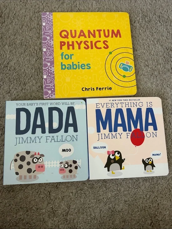 Quantum Physics for Babies, Mama, Dada Board Book Bundle