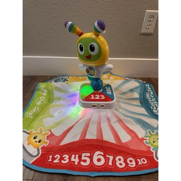 $29 🌙 Fisher-Price Bright Beats Learnin' Lights Dance Mat BeatBo Works READ