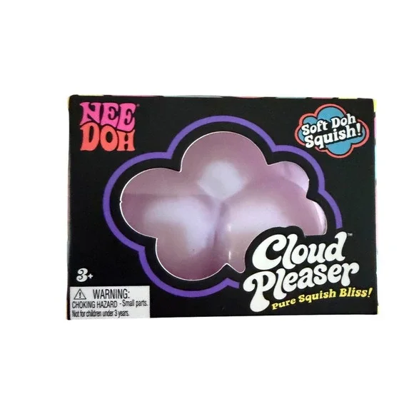 Schylling NeeDoh Cloud Pleaser Lavender Shimmer Soft Squish Fidget Toy 26005NAB